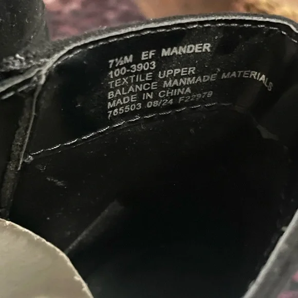 NWT East 5th Black Heeled Ankle Boots Size 7.5 Memory foam - Picture 6 of 7